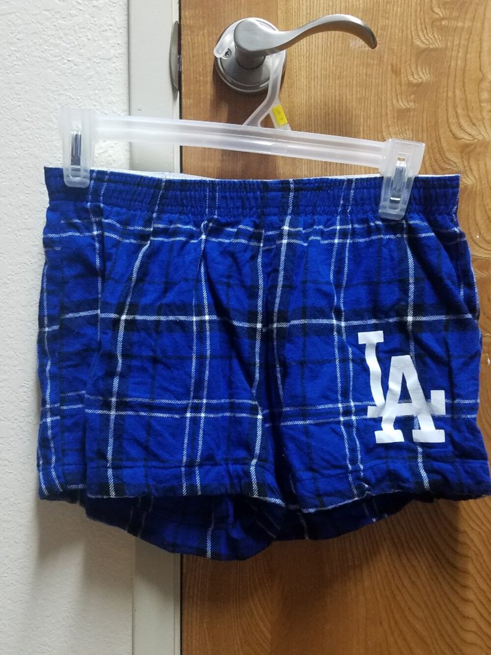 LA Dodgers Plaid Shorts